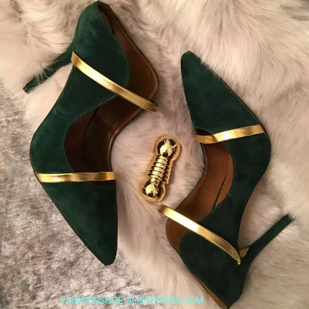 

2019 New Arrival Fashion Patchwork High Heel Suede Leather Mules Spring Autumn Wedding Party Dress Shoes Women Pointed Toe Pumps