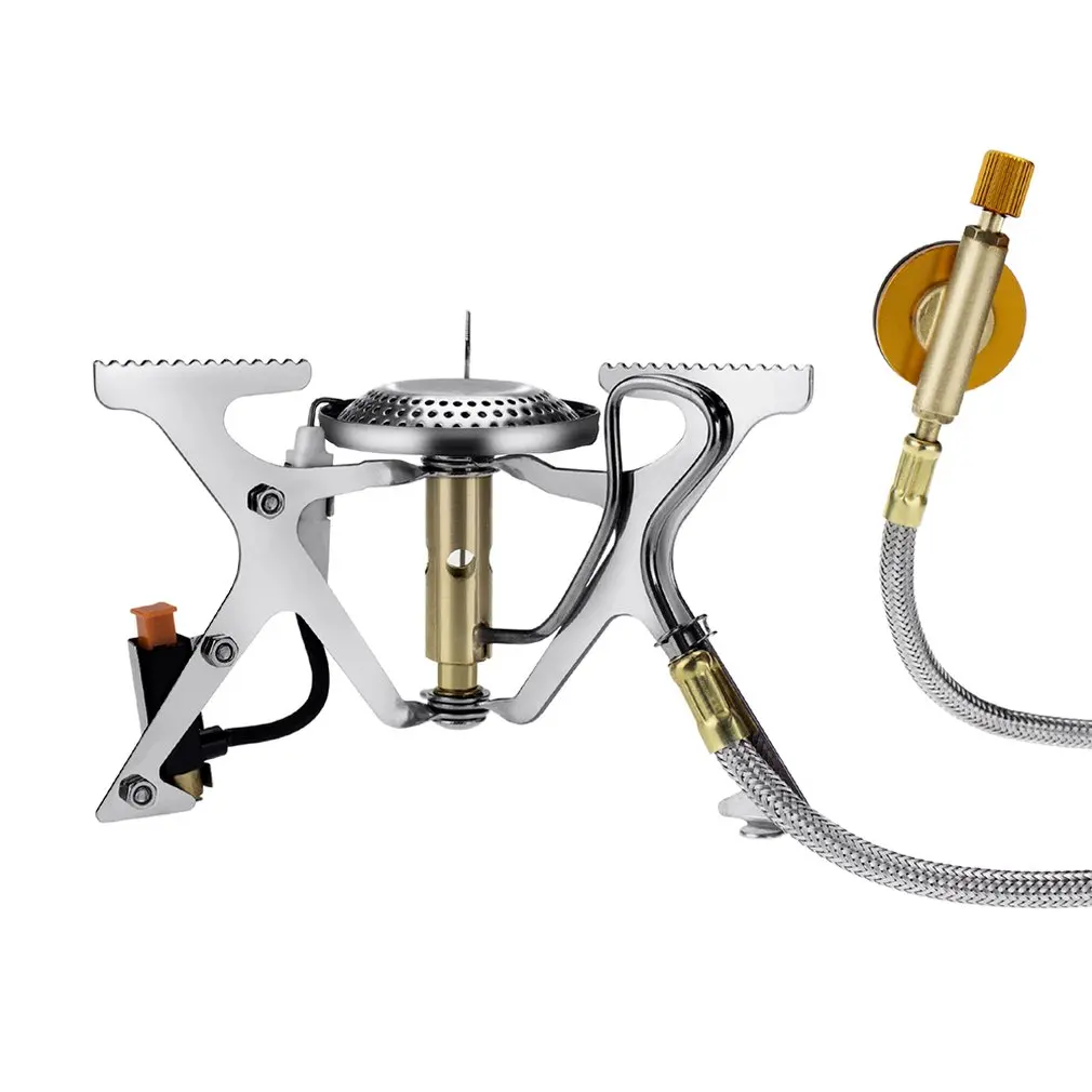 

Portable Folding Mini Camping Oven Gas Stove Hiking Cooking Furnace Stove Outdoor Picnic Gas Burner with Preheat Pipe