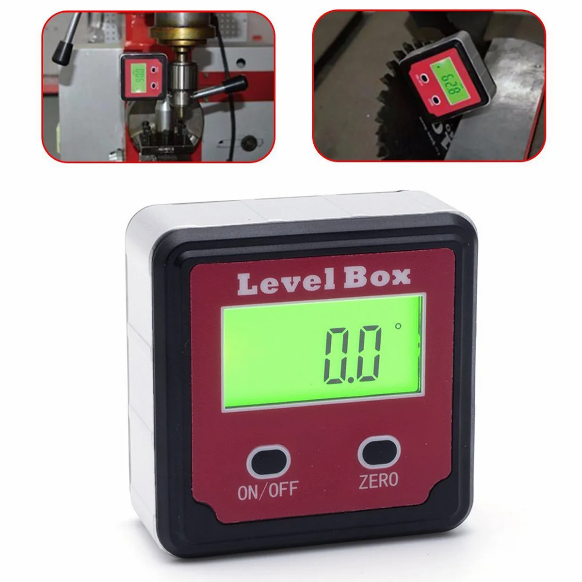 XB-90 360 Degree Precision Digital Bevel Angle Protractor Inclinometer Level Box with Magnet Base | Инструменты