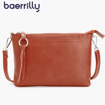 

New Fashion Women Clutch Bags Capacity Cosmetics Bags Multi-function Genuine Leather Slanting Shoulder Messenger Bags Mochila