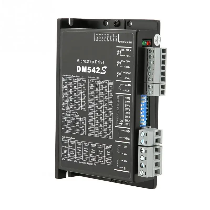 

DM542S 2 Phase Stepper Motor Driver CNC Motor Controller 5-24VDC stepping motor schrittmotor