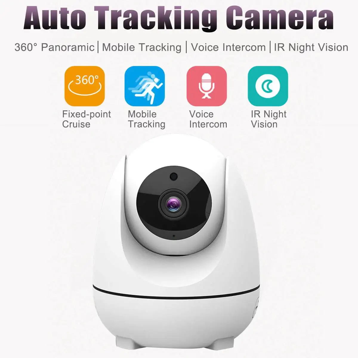 

1080P 360° Wireless Home Security IP Camera Audio Monitor HD Mi Mini Smart Camera 2.4G WiFi Auto Tracking Camera