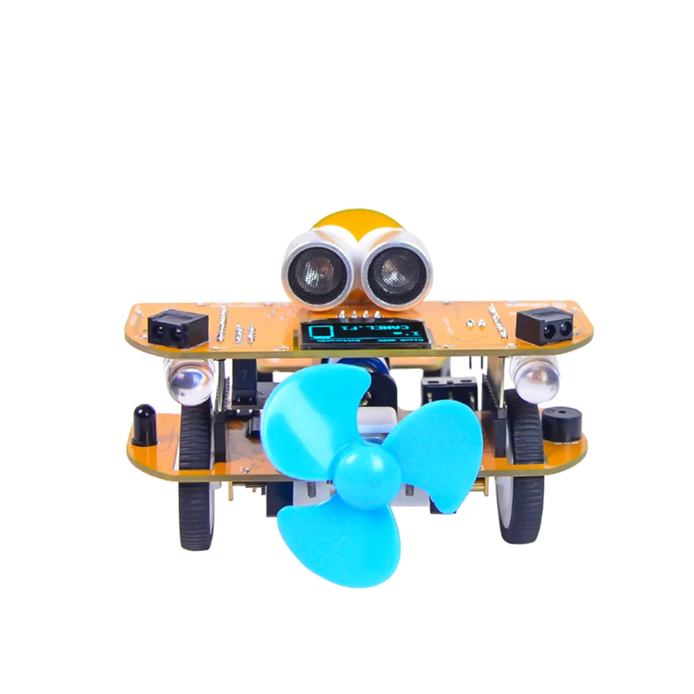 

XIAO R DIY Smart RC Car Wifi Infrared Control Mixly STEAM Scratch Graphical Programmable Educational Robot Kit For Kids Gift