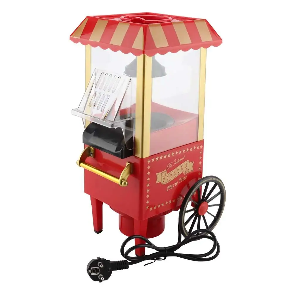

New Portable Electric Popcorn Maker Home Round/Square Hot Air Popcorn Making Machine Kitchen Desktop Mini DIY Corn Maker