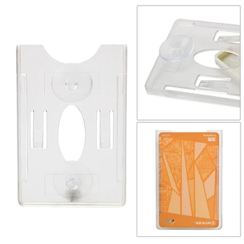 

Car Organization Sucker Card Holder For Windshield Glass Tag Interior Accessories Durable Card Sleeve ID IC card holder