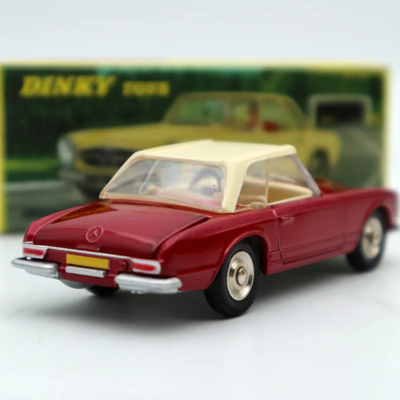 Красные литые игрушки 1:43 Масштаб модели автомобилей Dinky игрушки 516 Mercedes Benz 230 SL Rouge Atlas