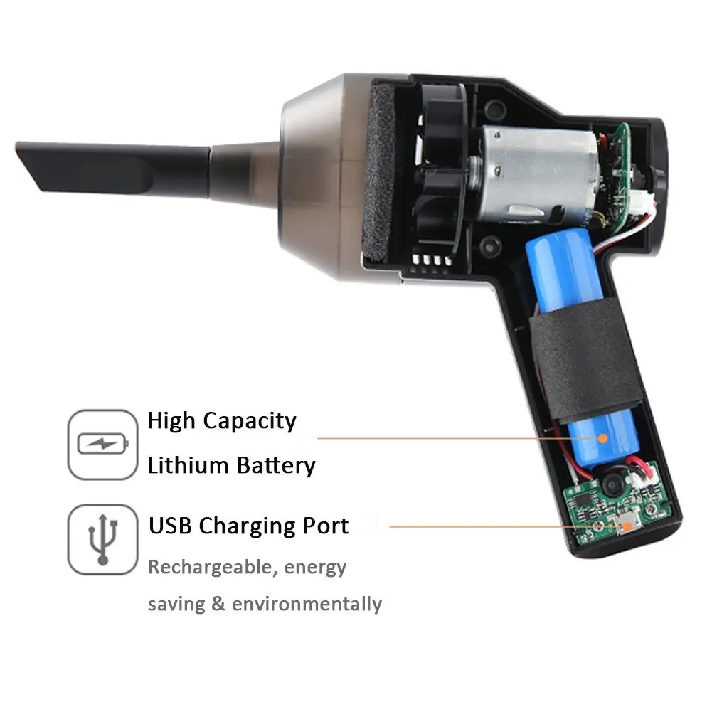 USB пылесос с гелевой перезаряжаемой клавиатурой беспроводной мини для чистки