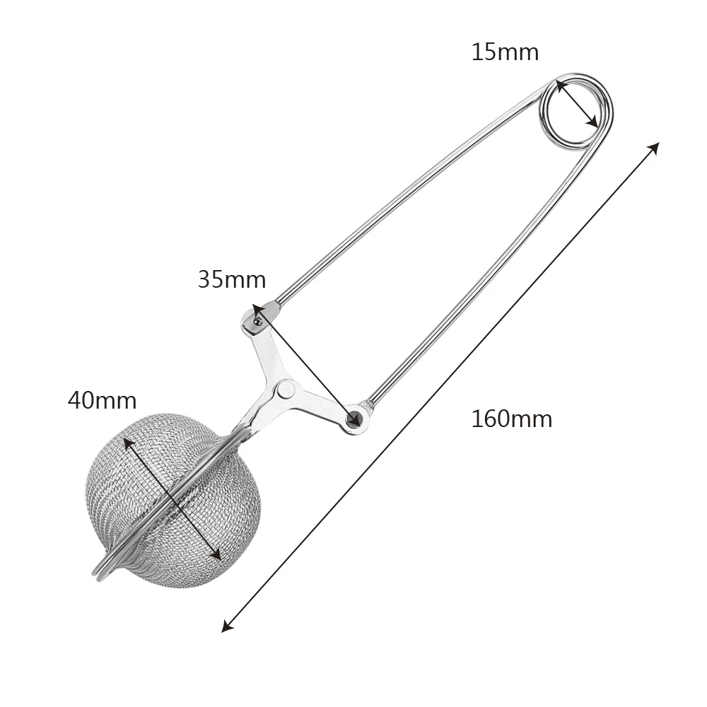 Сетчатый ситечко для чая с ручкой из нержавеющей стали, кухонный гаджет для кофе, трав, специй, фильтр, диффузор для заварки чая