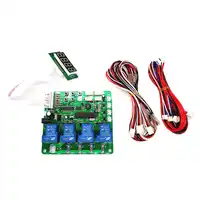 JY-21 4 digits 1-4 devices banknotes coins operated timer board time control pcb for car washing machine vending machine