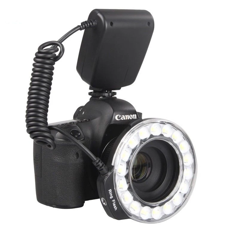 JINTU RF-600D макро светодиодный Кольцевая вспышка светильник для Nikon D3300 D3400 D5500 D5600 D7500 D800 D700 D600 D610 D500 D300 W/тонкий УФ-фильтр 49 мм-77 мм кольцо