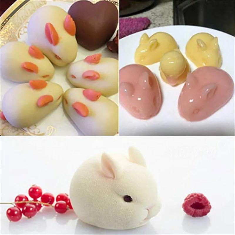3D животное силиконовая форма для шоколада Украшения Торта Глазурь Sugarcraft