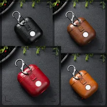case for airpods protective cover Bluetooth wireless headset set Airpods leather case