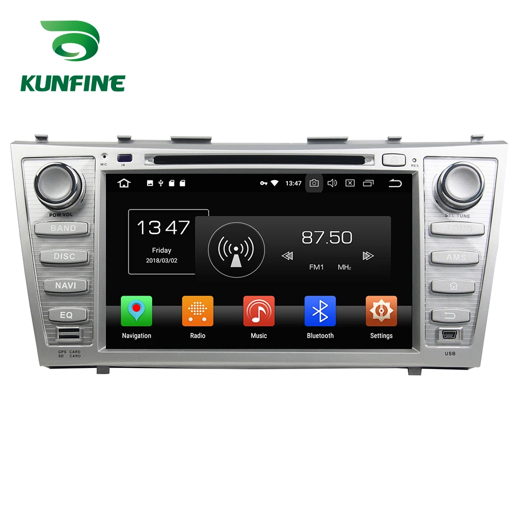 

KUNFINE Quad Core 2GB RAM Android 8.1 Car DVD GPS Navigation Multimedia Player Car Stereo For Toyota Camry 2006-2011 Radio