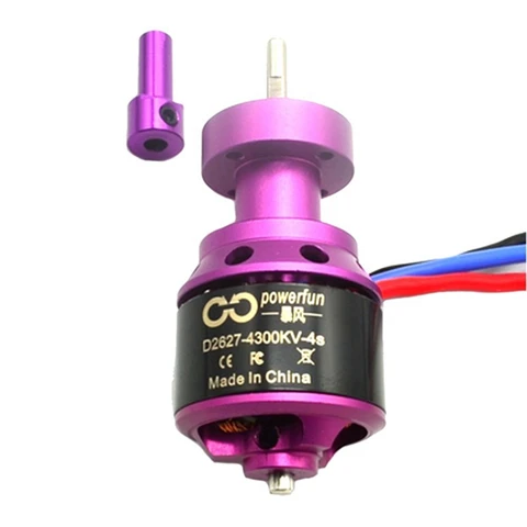 HTIRC 50mm 11 Blades Ducted Fan EDF Unit With 4S D2627 4300KV Brushless Motor For RC Airplane title=