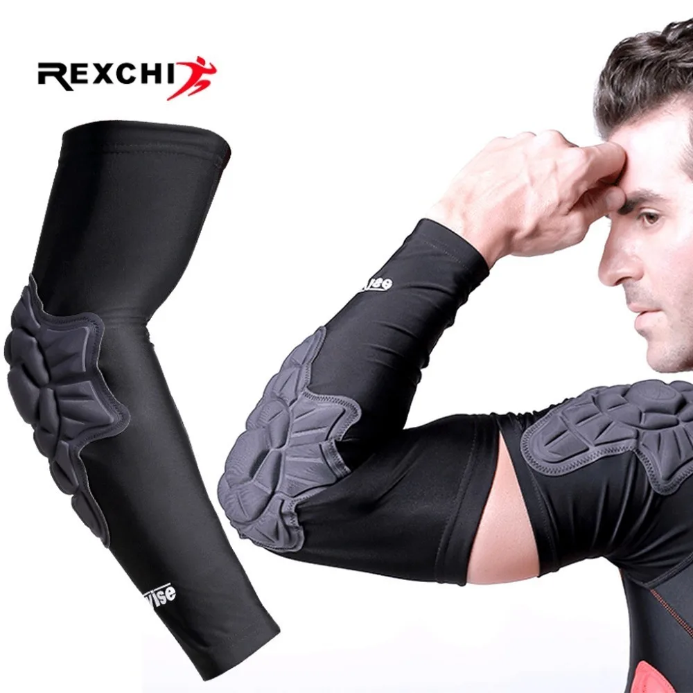 

REXCHI 1 PC 3D Elastic Elbow Pad Protective Gear Sports Safety Training Brace Arm Support Sleeve Bandage Basketball Volleyball