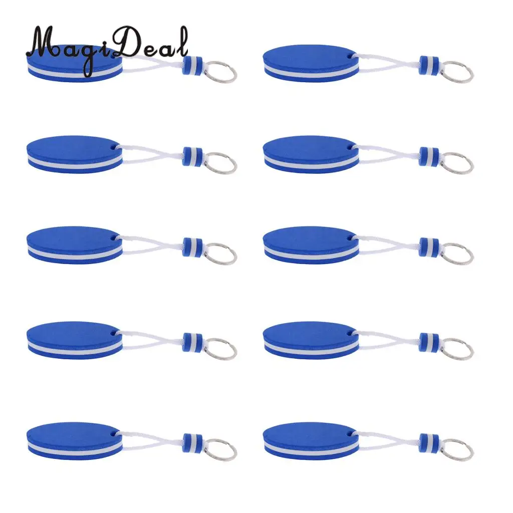 10 قطعة يخت القوارب العائمة المفاتيح كيرينغ مفتاح حلقة-الإبحار ركوب الأمواج الأزرق لتصفح تجمع اكسسوارات