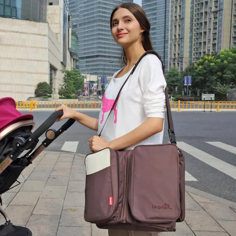 

Baby Travel Bed Portable Large Capacity Diaper Bag Foldable Crib Mummy Bag