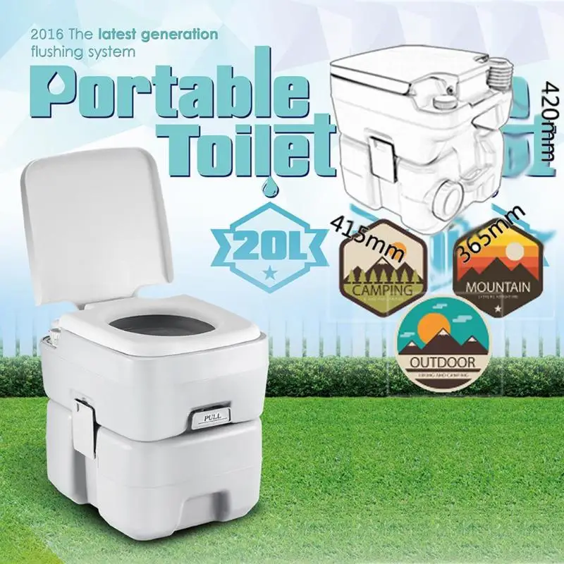 

CHH-1020T 20L Portable Removable Flushing Toilet Upgrades can move RV modified toilet Outdoor Camping Travel Hiking Equipment