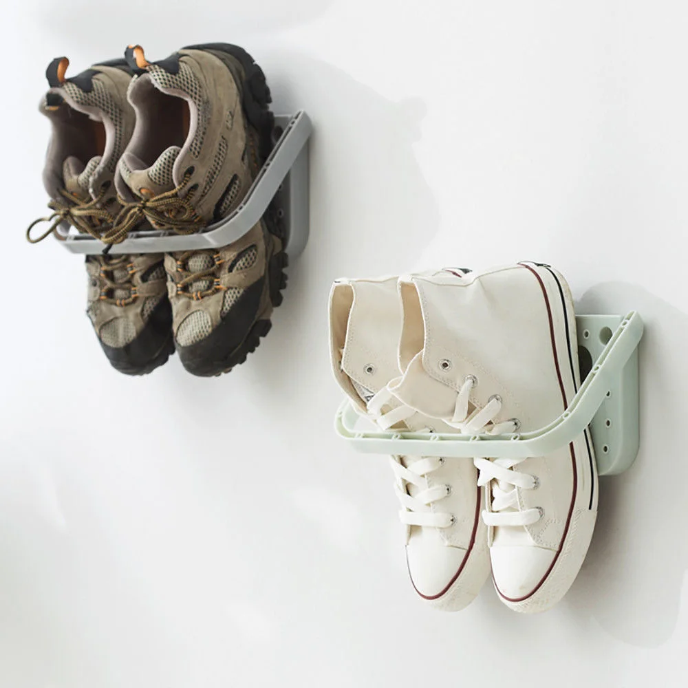 الإبداعية البلاستيك رف للأحذية رف خِزانة خشبية لحمل التلفاز عرض الرف المنظم رف الجدار الأحذية شماعات تخزين الأحذية