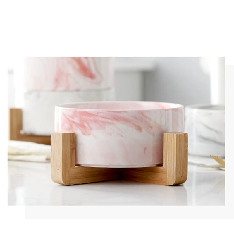 LBER салатник скандинавские миски для лапши с деревянным подносом контейнер фруктовая чаша кухонные принадлежности