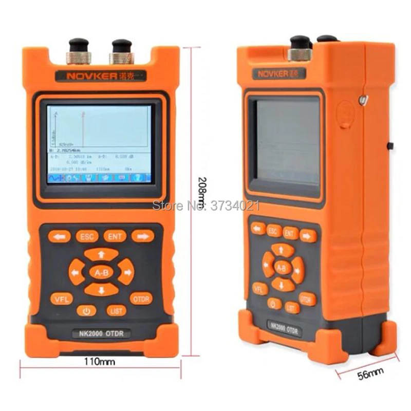 Портативный мини OTDR Ftth NK2000 1310/1550nm 30/28dB интегрированный VFL сенсорный Экран