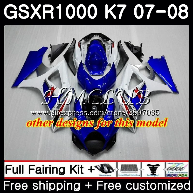Корпус для SUZUKI GSX R1000 K7 GSXR 1000 2007 2008 34HC.20 GSXR1000 07 08 корпус Зеленый Черный