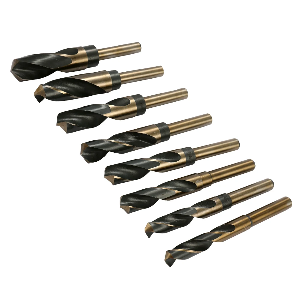 

8-Piece Inch Twist Drill Small Handle Bit High Speed Steel Shank Twist Drill Drill Bit 135 Degree Split Point Desig