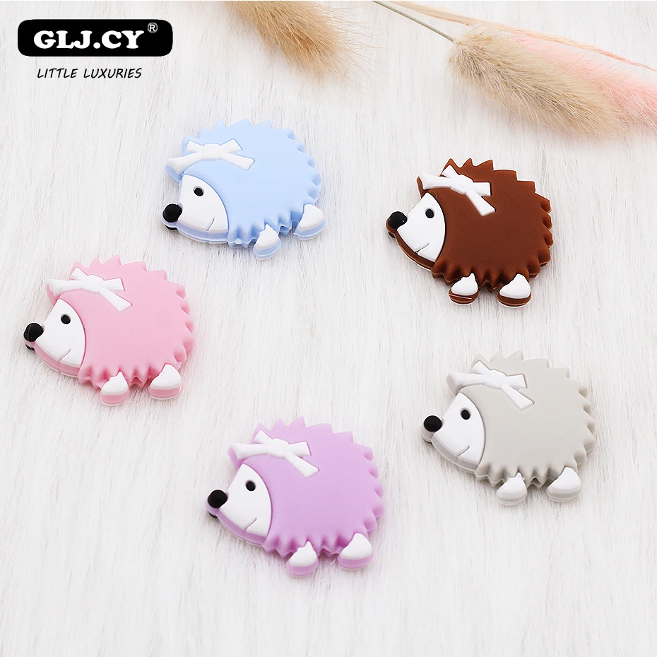 

50PCs Animal Mini Animal Mixed Silica Gel Baby Silicone Tooth Gel BPA Free Food Grade Silicone Children DIY Nipple Clip Chain