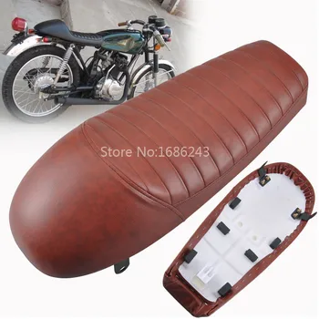 

22.8" Long Motorcycle Brown Hump Cafe Racer Seat Fits For Suzuki GN125 GN250 GN400 GR650