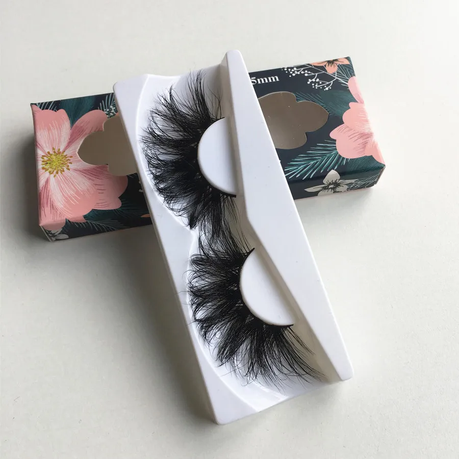 

10 Pairs Volume 25mm Lashes Extensions Luxury 5D Mink Eyelashes Makeup Natural False Eyelashes Extension Thick Soft Eye Lashes