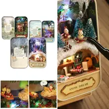 3D DIY Кукольный дом миниатюрный деревянный пазл кукольный домик Miniaturas мебель дом кукла на день рождения Рождественский подарок для детей друзей