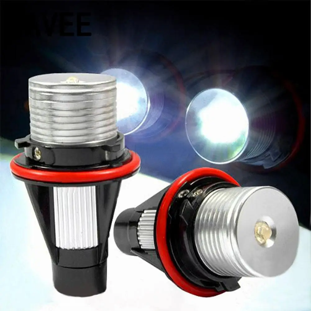 

Auto LED Angel Eye For BMW Angel Eye Halo Ring LED Light 6W Marker Bulb White LED Auto E39