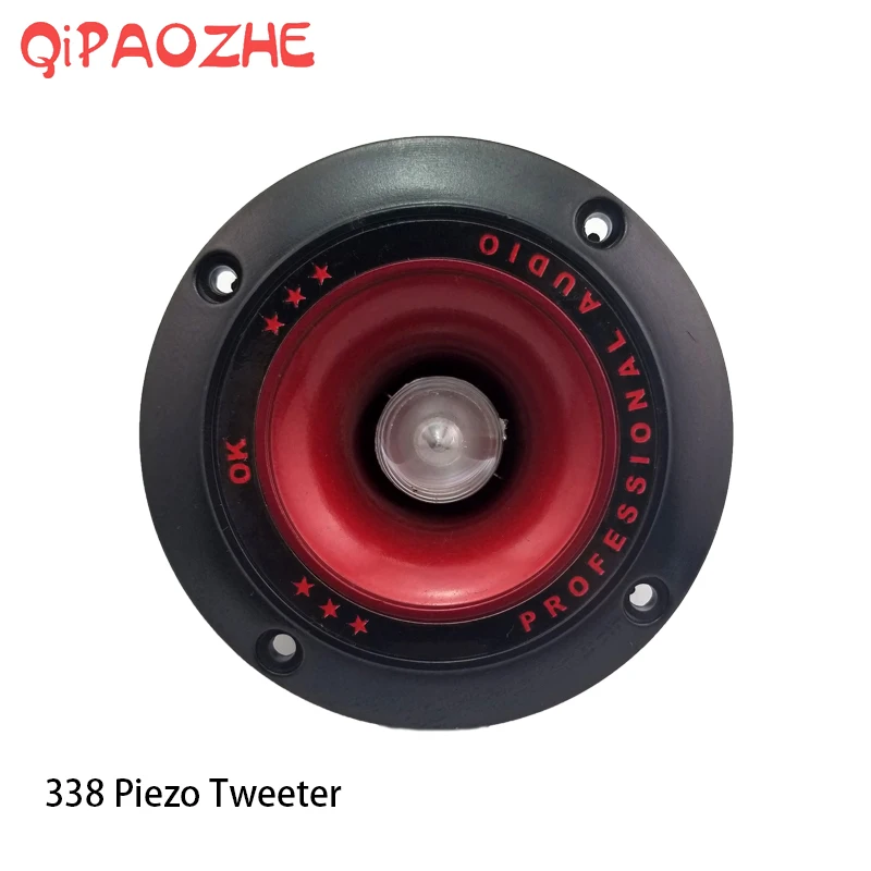 

2PCS Audio Speaker Tweeter 4"Colorful Flashing Piezoelectric Loudspeaker Treble Head Driver Home Stage
