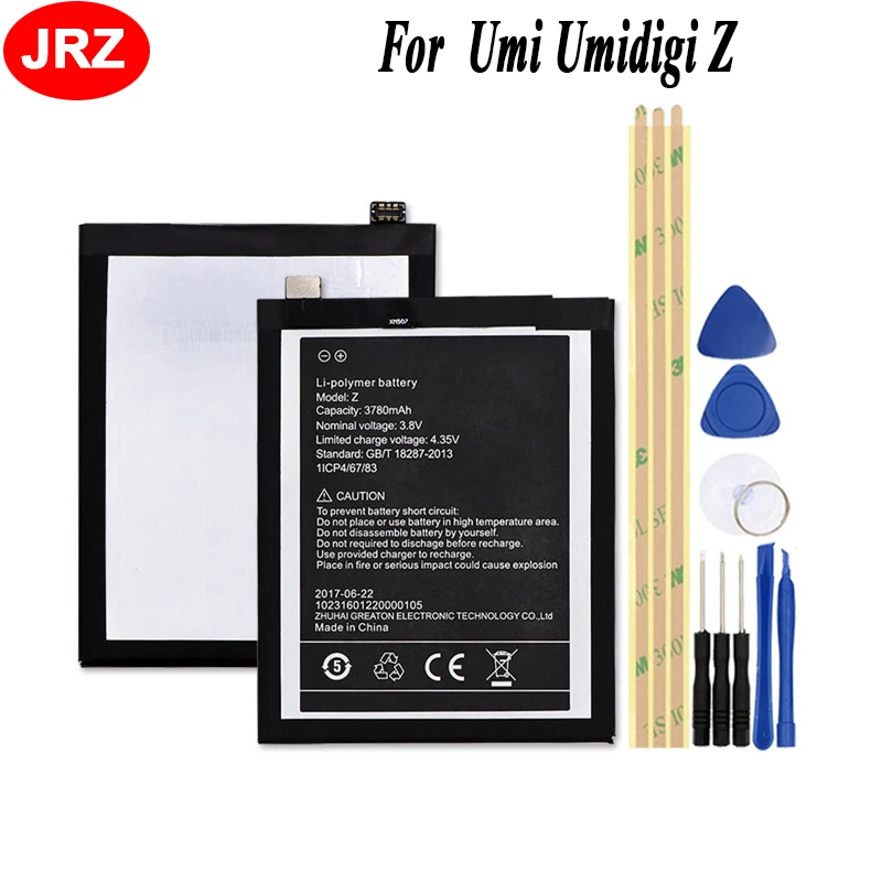 

3780mAh For Umi Umidigi Z Battery Batterie Bateria Batterij Accumulator AKKU+Tools