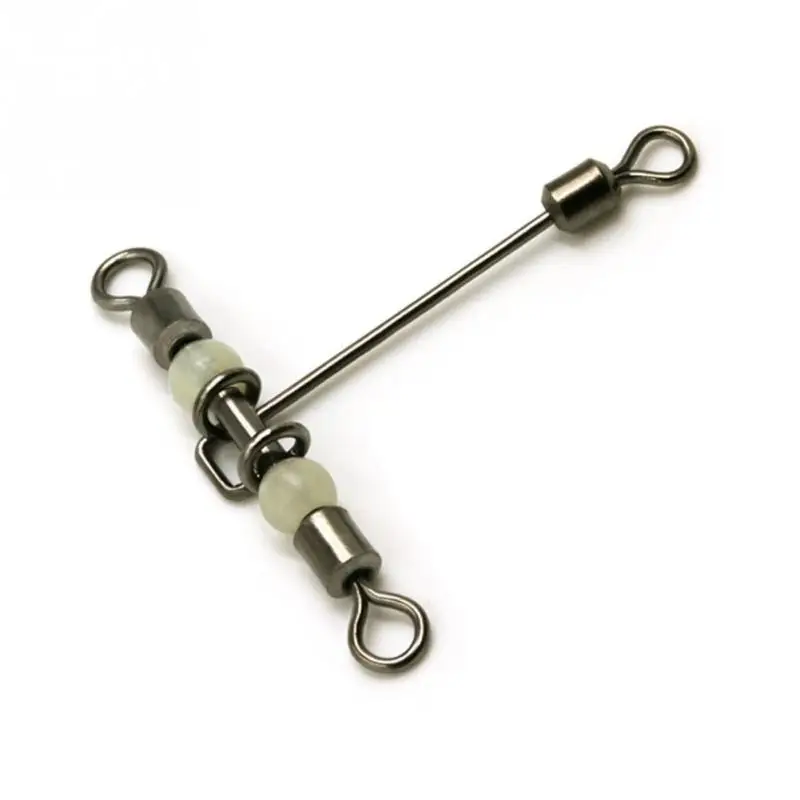 Fishing Connector 10pcs 3 way luminous T-shape Cross-line Rolling Swivel with Pearl Beads Fishing Swivels Fishhooks Fishing Tool Fishing Connector 10pcs 3 way luminous T-shape Cross-line Rolling Swivel with Pearl Beads Fishing Swivels Fishhooks Fishing Tool