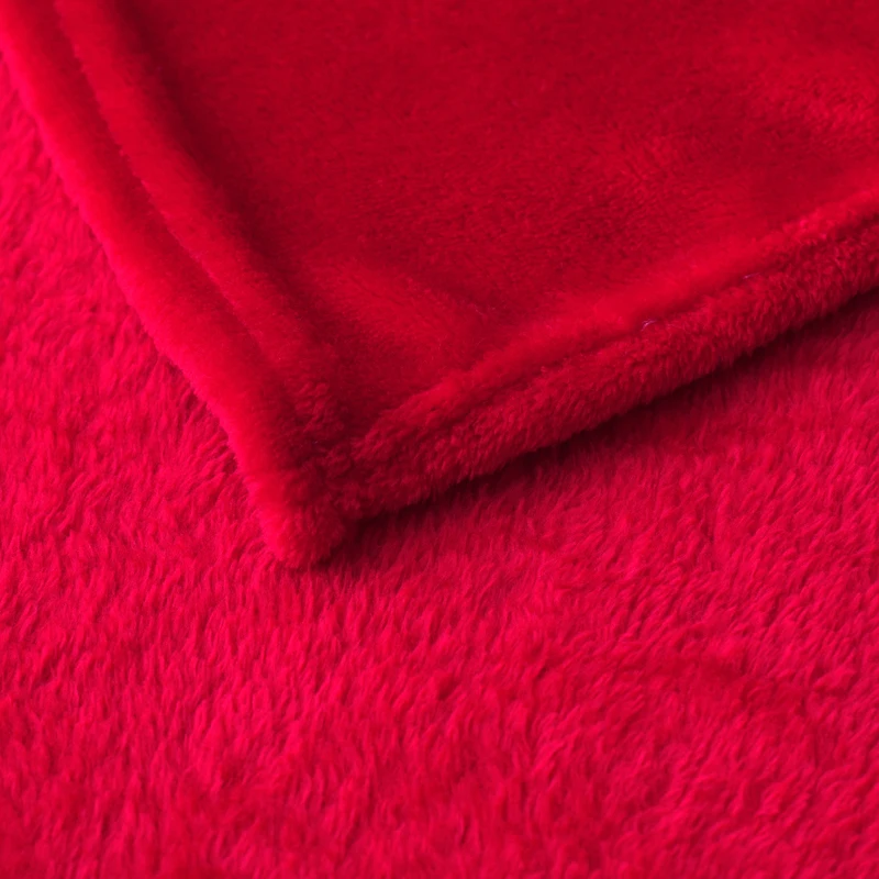 Красное фланелевое одеяло мягкое пледы одеяло на диван кровать самолет путешествия пледы домашний текстиль для взрослых однотонное одеяло путешествия одеяло 43