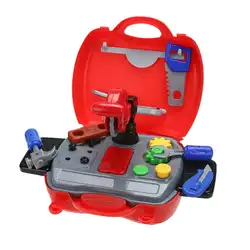 19 шт. детский Косплей строитель строительный ящик для инструментов DIY строительный Комплект Игрушка