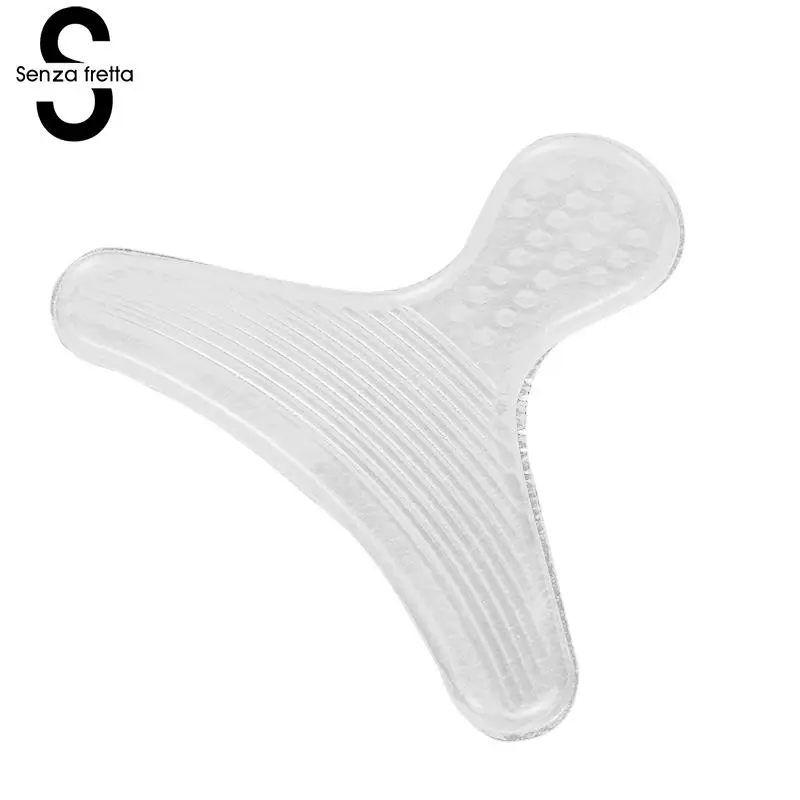 

Women T Type Silicone Shoes orthopedic Insoles Anti Grinding Stick Heel Cushioned Pad Shoes Inserts Heel Insole LDD0066