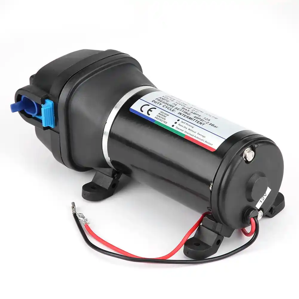 Water Pressure Diaphragm Pump 12V 4.5GPM 17 L//Min 40PSI Diaphragm Self Priming Water Pump with Automatic Pressure Switch for RV Caravan Marine Boat