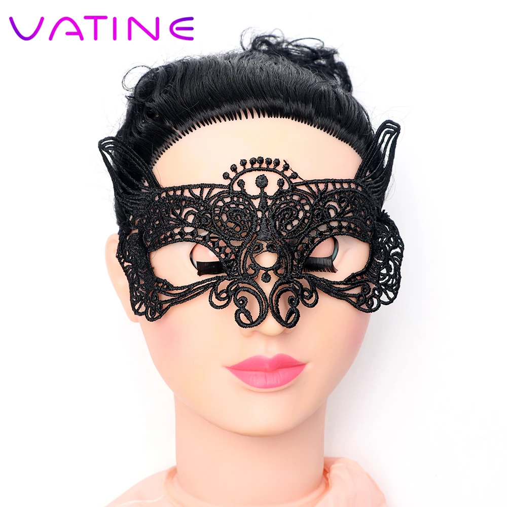 VATINE Черная кружевная маска для глаз эротические игрушки SM бондаж секс игры