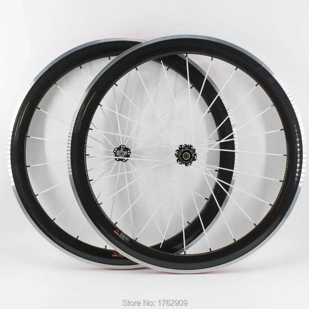 New 700C 38mm Road bike 3K carbon fibre bicycle clincher rim alloy brake surface