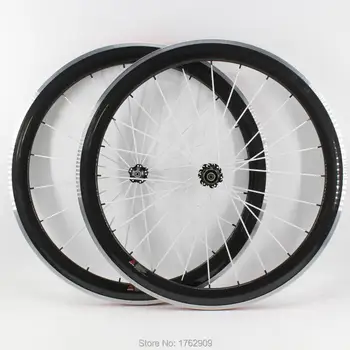 

1pair New 700C 50mm clincher rim road bicycle 3K carbon bike wheelsets with alloy brake surface aero spoke skewers Free shipping