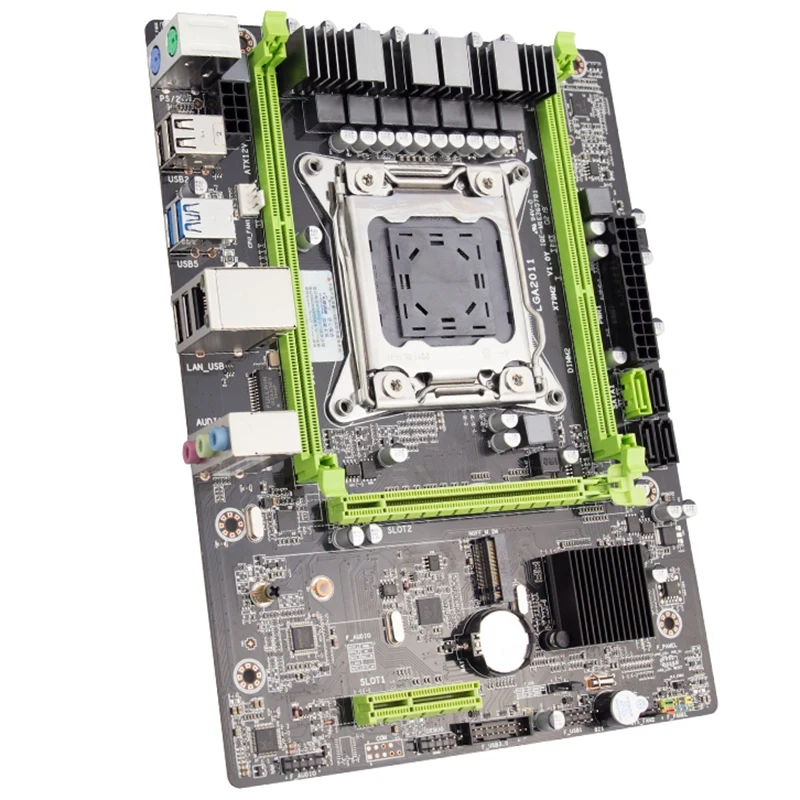 X79 اللوحة Lga2011 2 قنوات Ddr3 الذاكرة Ecc M.2 Usb3.0 Sata3.0 Pci-E الألعاب مجلس ل زيون E5 المعالج