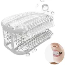 Handfree Зубная щётка мини Портативный ленивых людей 360 градусов Жевательная Зубная щётка зубы очищающий, отбеливающий Зубная щётка es