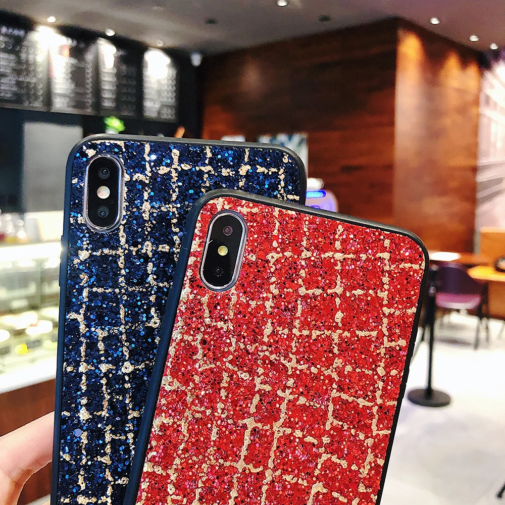 

KISSCASE Luxury Bling Glitter Shining Flash Powder Case For iPhone 7 Plus 6 6S 8 Plus 5 5S SE Hard Phone Back cover For iPhone X