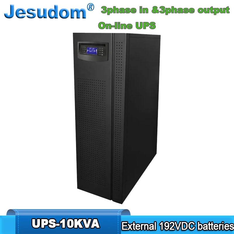 

3Phase 10KVA Online UPS Tower Style,192VDC, External Battery Pure Sine Wave Output 3 Phase In to 3 Phase Out UPS