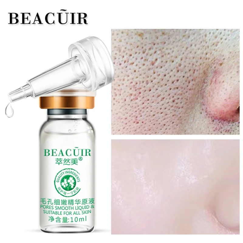

BEACUIR Shrink Pores Whitening Essence Hyaluronic Acid Face Serum Anti Aging Anti-Wrinkle Moisturizing Plant Skin Care Beauty