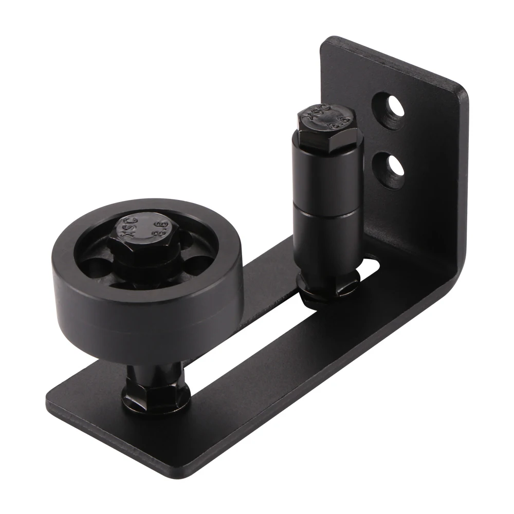 

Door Accessory Carbon Steel Adjustable Black Powder Coated Bottom Floor Guide Stay Roller Sliding Door Hardware