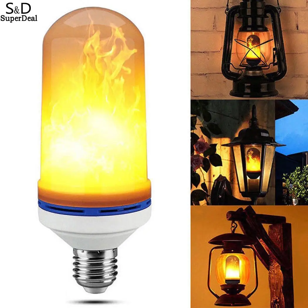 

Simulated Fire 1800k 0cm 450LM Festival 85 265 V 4inch 6 Dcor Changing 2 Fire Burning Color Lamp E27 LED Party
