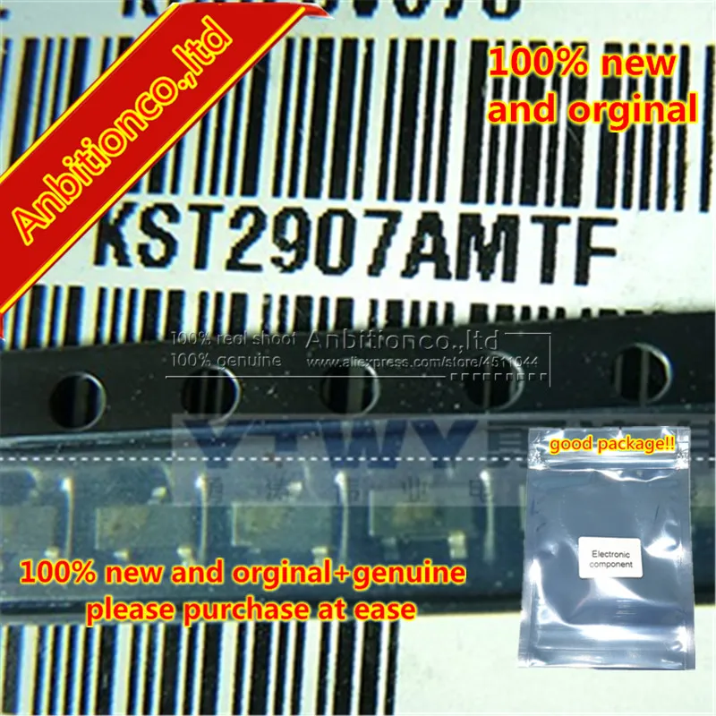 100 шт. 1005 Новый и оригинальный KST2907AMTF KST2907 шелкографический 2F SOT 23 PNP Epitaxial